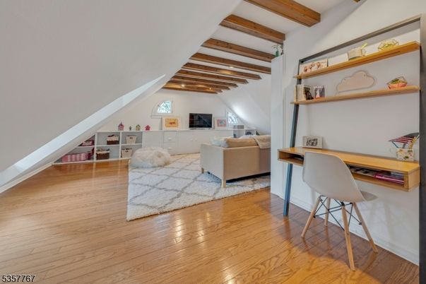 Home Office, Interior, Wooden Beams, Wood Texture Flooring