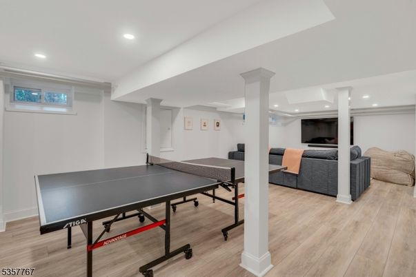 Game Room, Interior, Recessed Lighting, Wood Texture Flooring