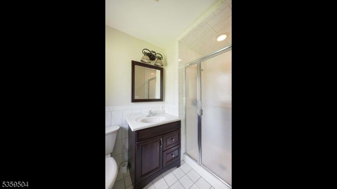 Bathroom, Glass Shower, Interior, Recessed Lighting, Tile Countertops