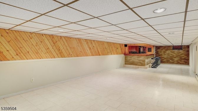 Interior, Recessed Lighting, Stone Walls, Wooden Walls