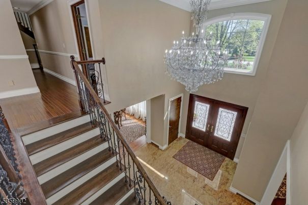 Chandelier, Interior, Wood Texture Flooring