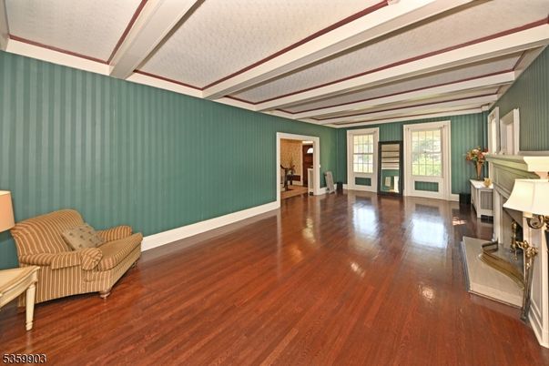 Empty room, Fireplace, Interior, Wood Texture Flooring