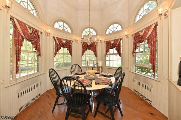 Dining room, Interior, Wood Texture Flooring