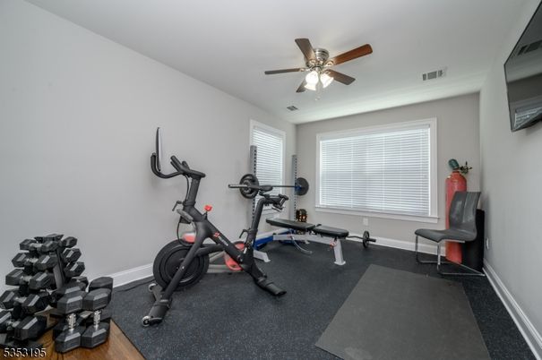 Fitness Equipment, Interior, Wood Texture Flooring