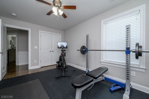 Fitness Equipment, Interior, Wood Texture Flooring