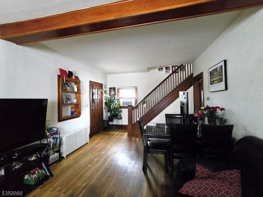Dining room, Interior, Wooden Beams, Wood Texture Flooring