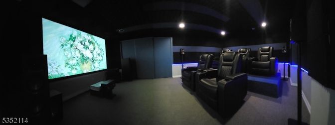 Home Theatre Room, Interior, Projection Screen, Recessed Lighting, Theatre Room