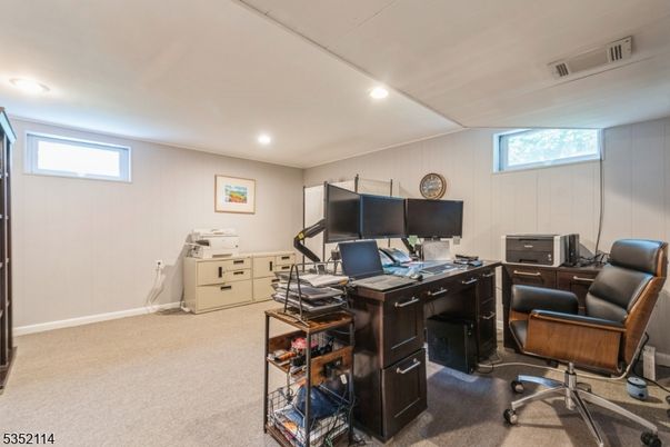Home Office, Interior, Recessed Lighting
