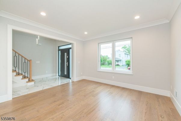 Empty room, Interior, Marble, Recessed Lighting, Wood Texture Flooring