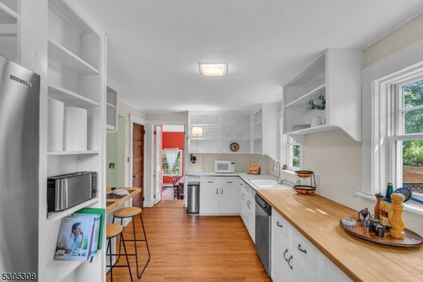 Interior, Kitchen, Wood Texture Flooring