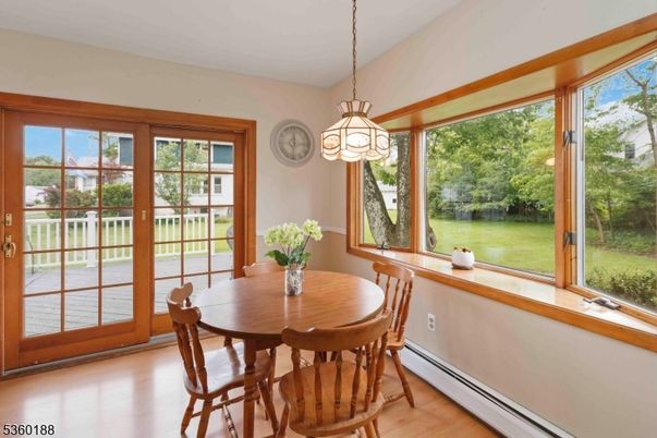 Chandelier, Dining room, Interior, Pendant Lights, Wood Texture Flooring