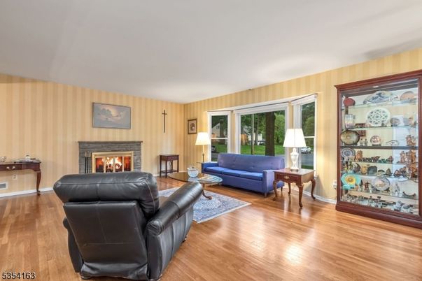 Fireplace, Interior, Living room, Wood Texture Flooring, Wooden Walls