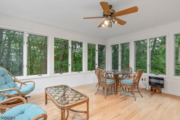 Dining room, Interior, Sun Room, Wood Texture Flooring