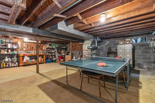 Game Room, Interior, Wooden Beams