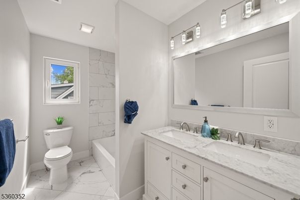 Bathroom, Dual Sink Vanities, Interior, Marble, Marble Walls
