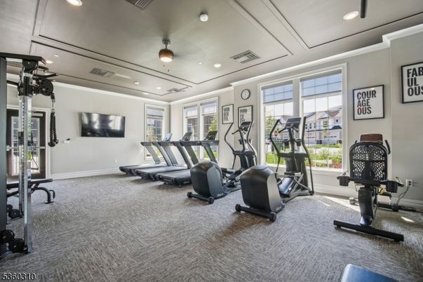 Fitness Equipment, Interior, Recessed Lighting