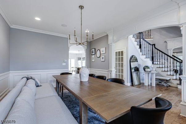 Dining room, Interior, Pendant Lights, Recessed Lighting