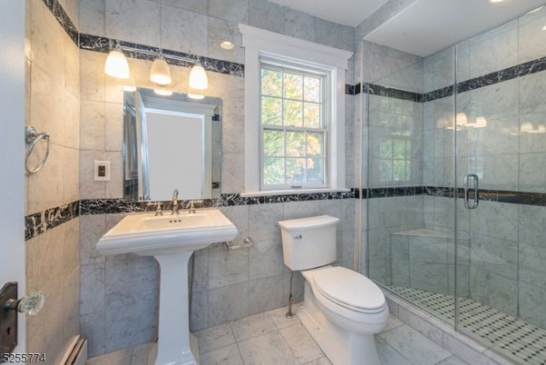 Bathroom, Glass Shower, Interior, Marble, Recessed Lighting