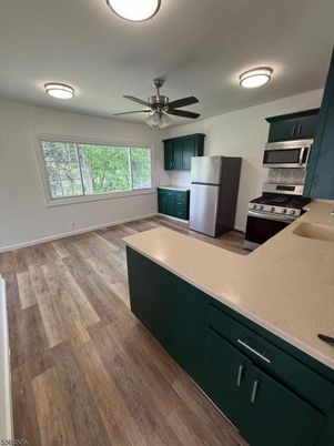Interior, Kitchen, Wood Texture Flooring