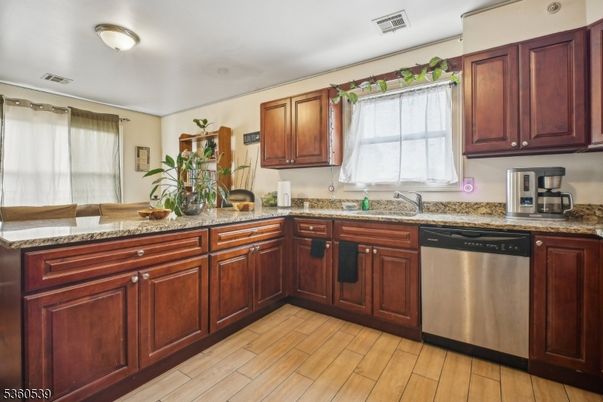 Interior, Kitchen, Wood Texture Flooring