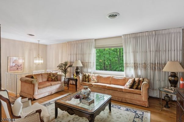 Interior, Living room, Pendant Lights, Wood Texture Flooring