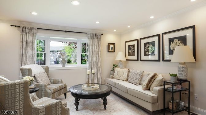 Interior, Living room, Recessed Lighting