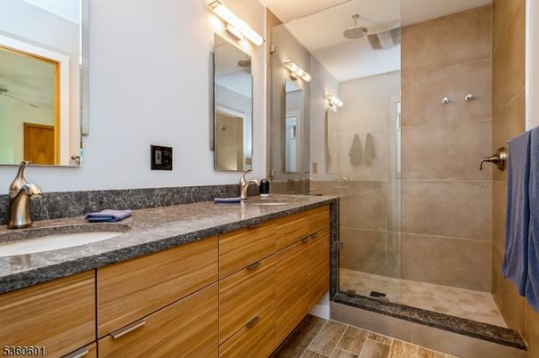 Bathroom, Dual Sink Vanities, Glass Shower, Interior