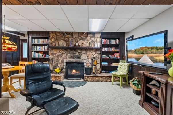 Fireplace, Interior, Stone Walls