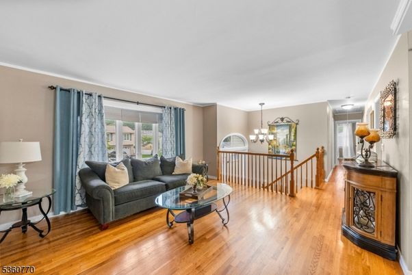 Chandelier, Interior, Living room, Wood Texture Flooring
