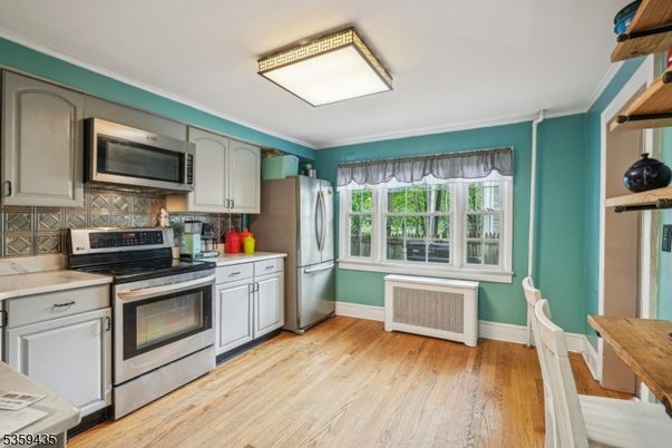 Interior, Kitchen, Wood Texture Flooring