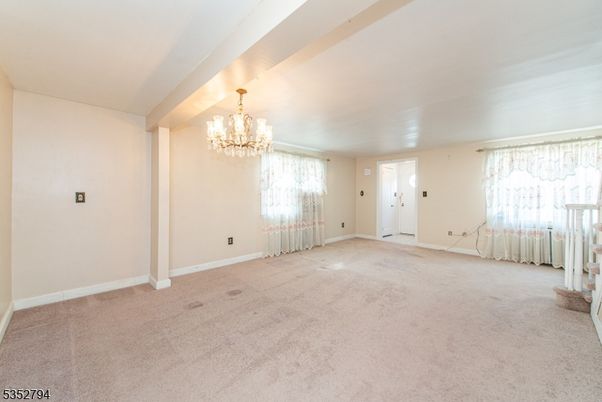 Chandelier, Empty room, Interior