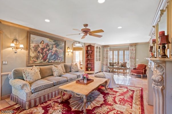 Fireplace, Interior, Living room, Recessed Lighting
