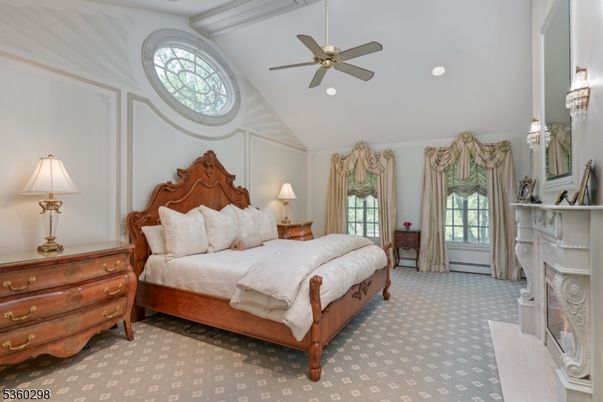 Bedroom, Fireplace, Interior, Recessed Lighting