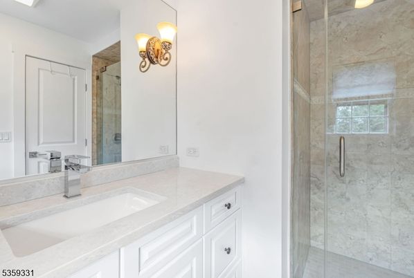 Bathroom, Glass Shower, Interior, Marble Walls