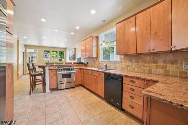Interior, Kitchen, Pendant Lights, Recessed Lighting, Stainless Steel Appliances