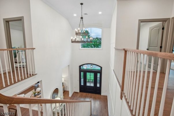 Chandelier, Interior, Pendant Lights, Recessed Lighting, Wood Texture Flooring