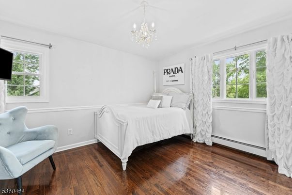Bedroom, Chandelier, Interior, Wood Texture Flooring