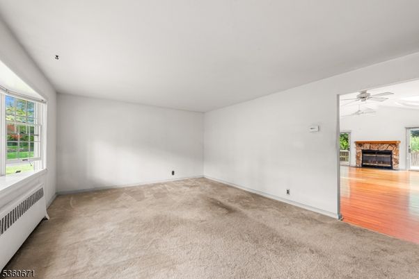 Empty room, Fireplace, Interior