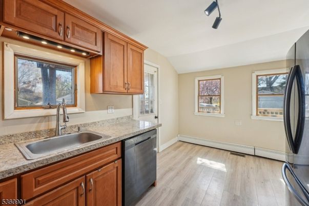 Interior, Kitchen, Wood Texture Flooring