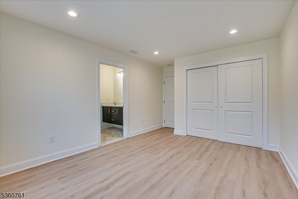 Bathroom, Empty room, Interior, Recessed Lighting, Wood Texture Flooring