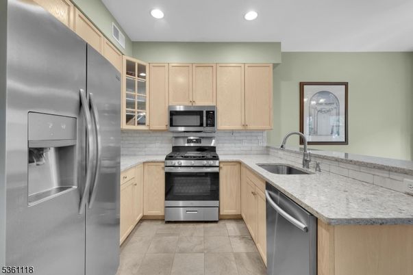 Interior, Kitchen, Recessed Lighting, Stainless Steel Appliances