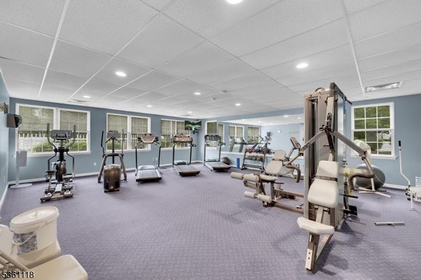 Fitness Equipment, Interior, Recessed Lighting
