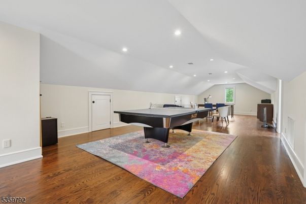 Game Room, Interior, Recessed Lighting, Wood Texture Flooring