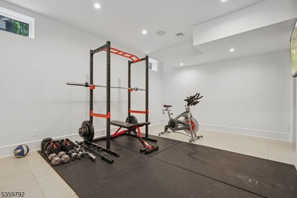 Fitness Equipment, Interior, Recessed Lighting