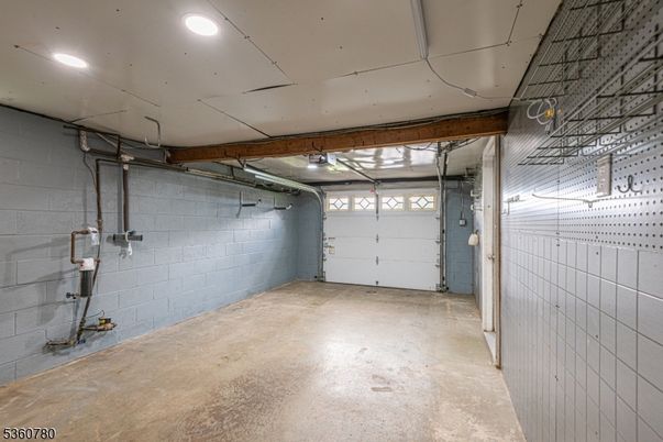 Garage, Interior, Recessed Lighting, Stone Walls