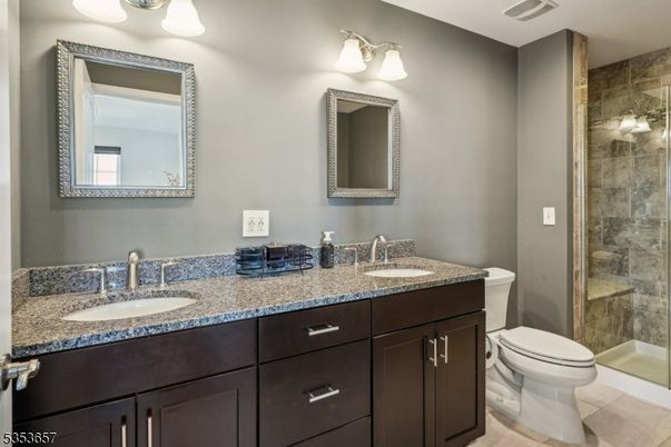 Bathroom, Dual Sink Vanities, Glass Shower, Interior