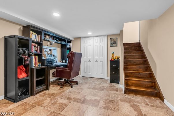 Home Office, Interior, Recessed Lighting