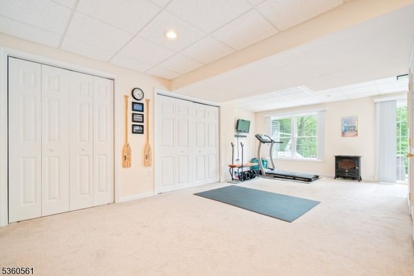 Fireplace, Fitness Equipment, Interior, Recessed Lighting
