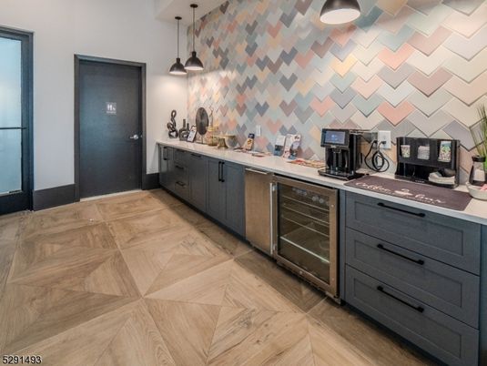 Interior, Kitchen, Pendant Lights, Wood Texture Flooring
