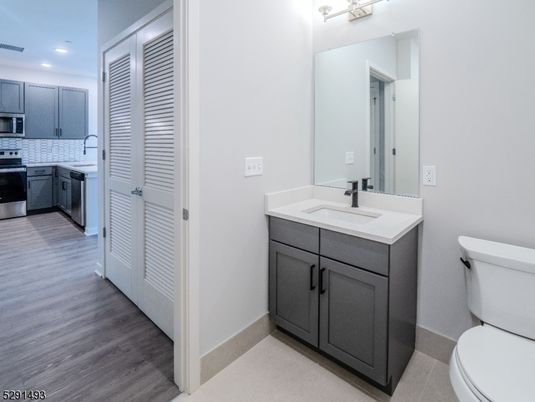 Bathroom, Interior, Kitchen, Recessed Lighting, Wood Texture Flooring